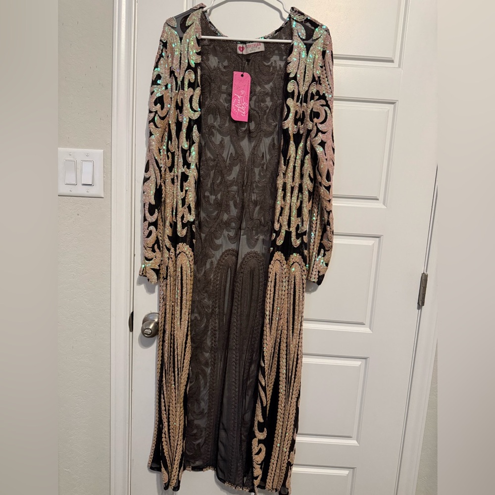 Western Duster: Southern Fried Sequin Duster